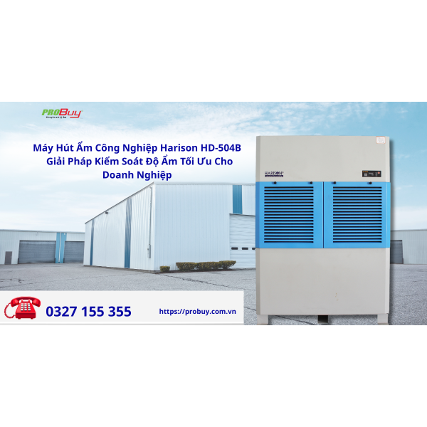 Máy Hút Ẩm Công Nghiệp Harison HD-504B - Giải Pháp Kiểm Soát Độ Ẩm Tối Ưu Cho Doanh Nghiệp
