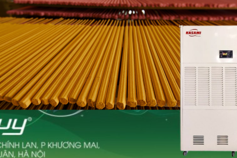  SẤY NHANG NHANH – KHÔ ĐỀU – CHỐNG MỐC VỚI MÁY HÚT ẨM CÔNG NGHIỆP KASAMI